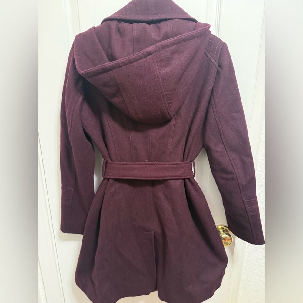 MICHAEL Michael Kors Women's Burgundy Trench Coat - Picture 2 of 5